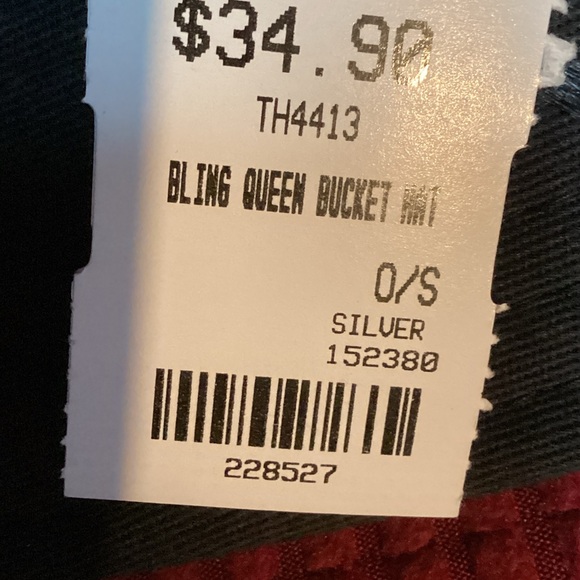 AKIRA Sparkling Silver and Black Sequin Hat - Picture 4 of 4